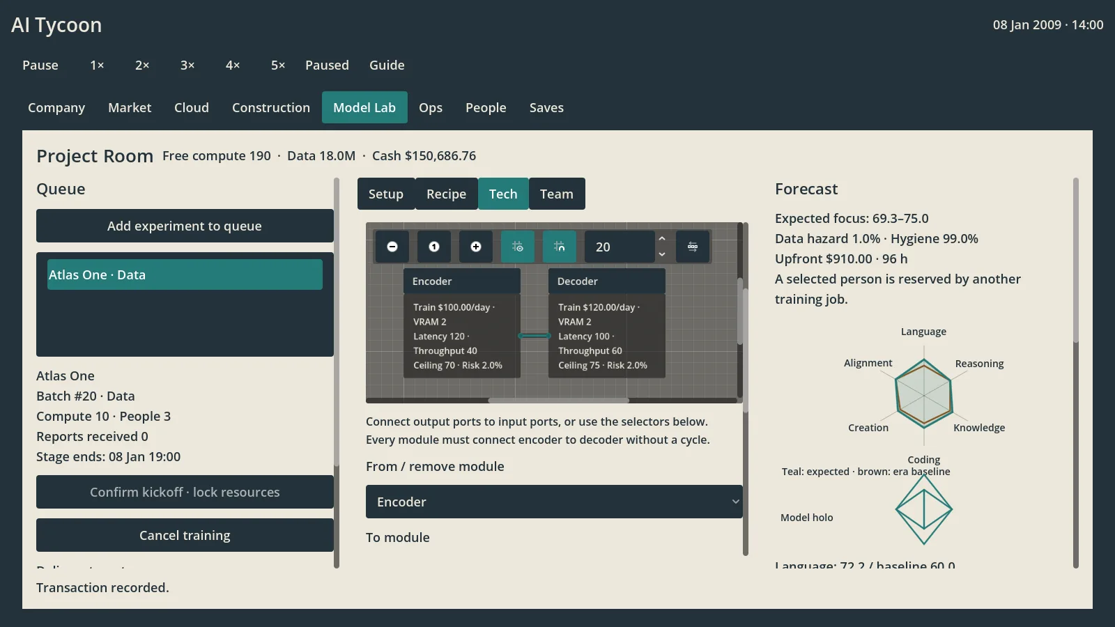 AI Tycoon Model Lab