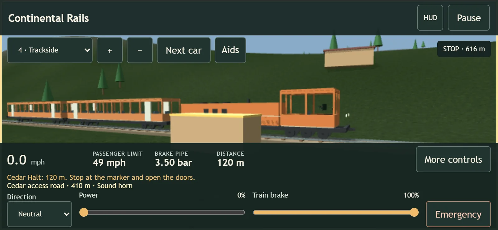HypCas Continental Rails